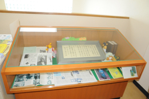 児童図書館の市川さんのコーナー