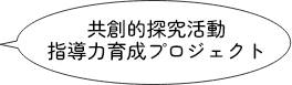 共創的探究活動<br>指導力育成<br>プロジェクト