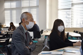 教職員と一緒に考える野田敦敬学長