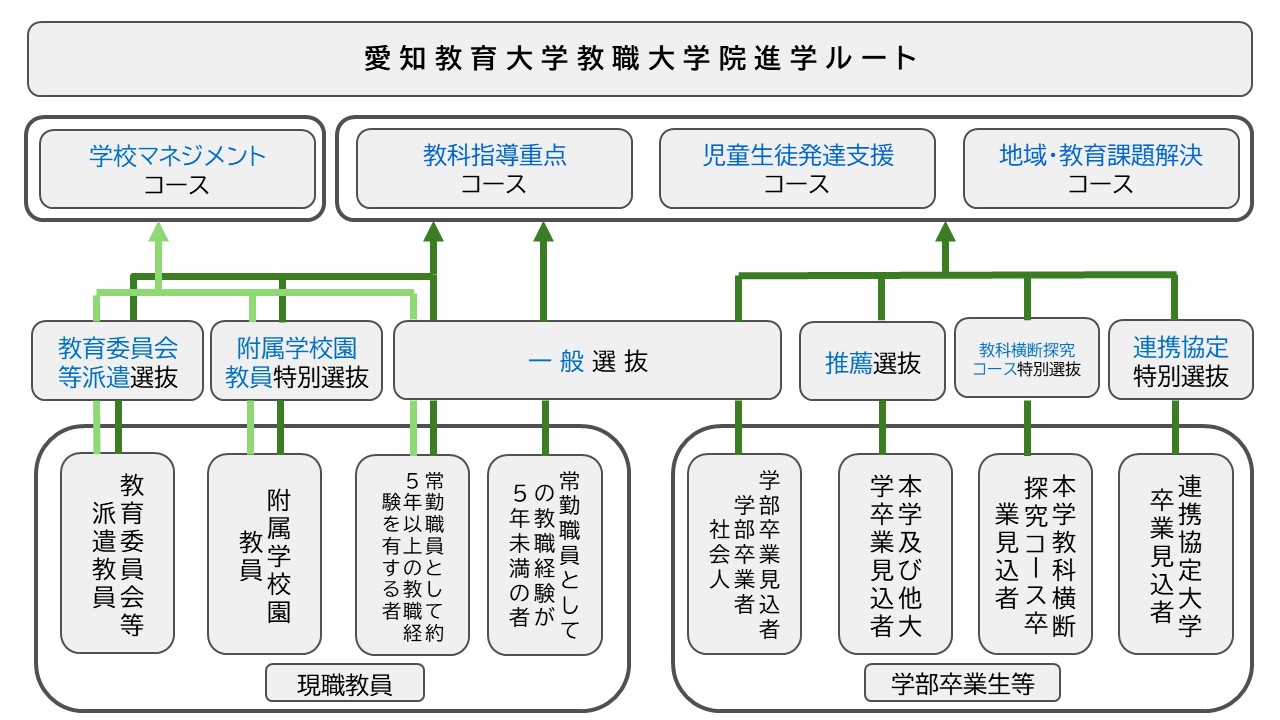 教職大学院進学ルート（募集の種類）