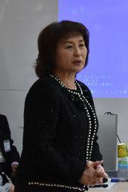 あいさつをする後藤学長