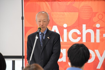 野田敦敬学長からごあいさつをいただきました