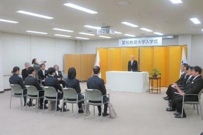 夜間入学式の様子