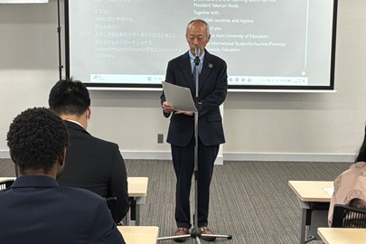 野田敦敬学長のあいさつ