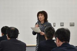 開会あいさつをする後藤学長