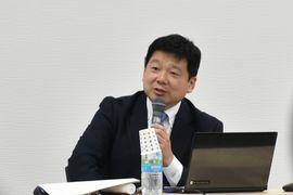 基調講演を行う文部科学省　髙田行紀氏