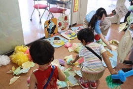 かざりのおもちかえりの様子
