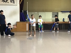 ホームランをねらってます！