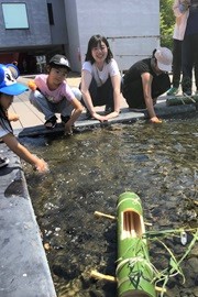 (4)竹船が動いた！