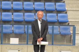教育大学の学生に向け激励の言葉