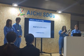 大鹿研究室4年生の発表の様子