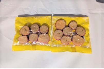 参加賞の特別なさつまいもクッキー