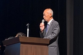 野田敦敬学長のあいさつ