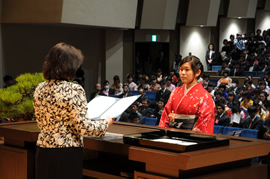 学位記授与の様子