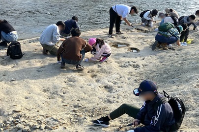 化石採集に挑戦