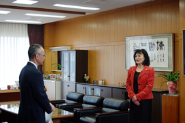 後藤ひとみ学長からの祝福の言葉