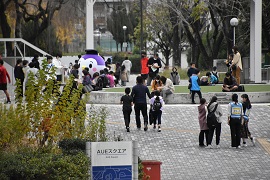 当日の学内の様子