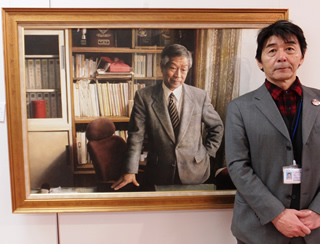 2008年総理大臣賞「午後」（油彩）と松本教授