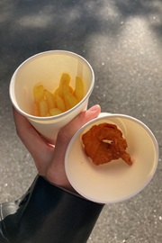 大学祭実行委員出店のポテチキ