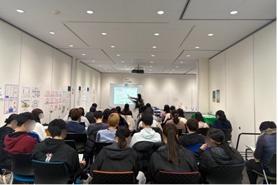 衣浦東部保健所の講師をお招きしたミニ講義「みんなに知ってほしい女性のからだとこころ」では、さまざまな視点から生涯の女性の健康について学びました！