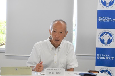 野田敦敬学長