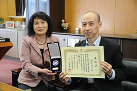 後藤学長と野平教授