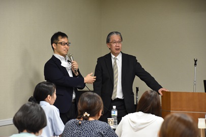 岡本陽准教授（左）と石原慎教授（右）