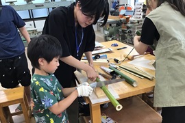 (4)どんな竹のてっぽうができるかな～。