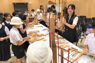 どれもこれも面白い楽器で選べないよ！<br>「竹でできた楽器でいろいろな「音」を見つけよう！～竹楽器アンサンブルチームを結成するぞ♪～」