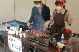 当日試食が行われたイノシシ肉