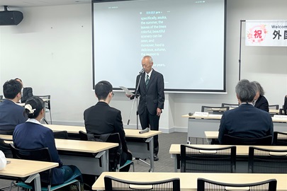 野田敦敬学長のあいさつ