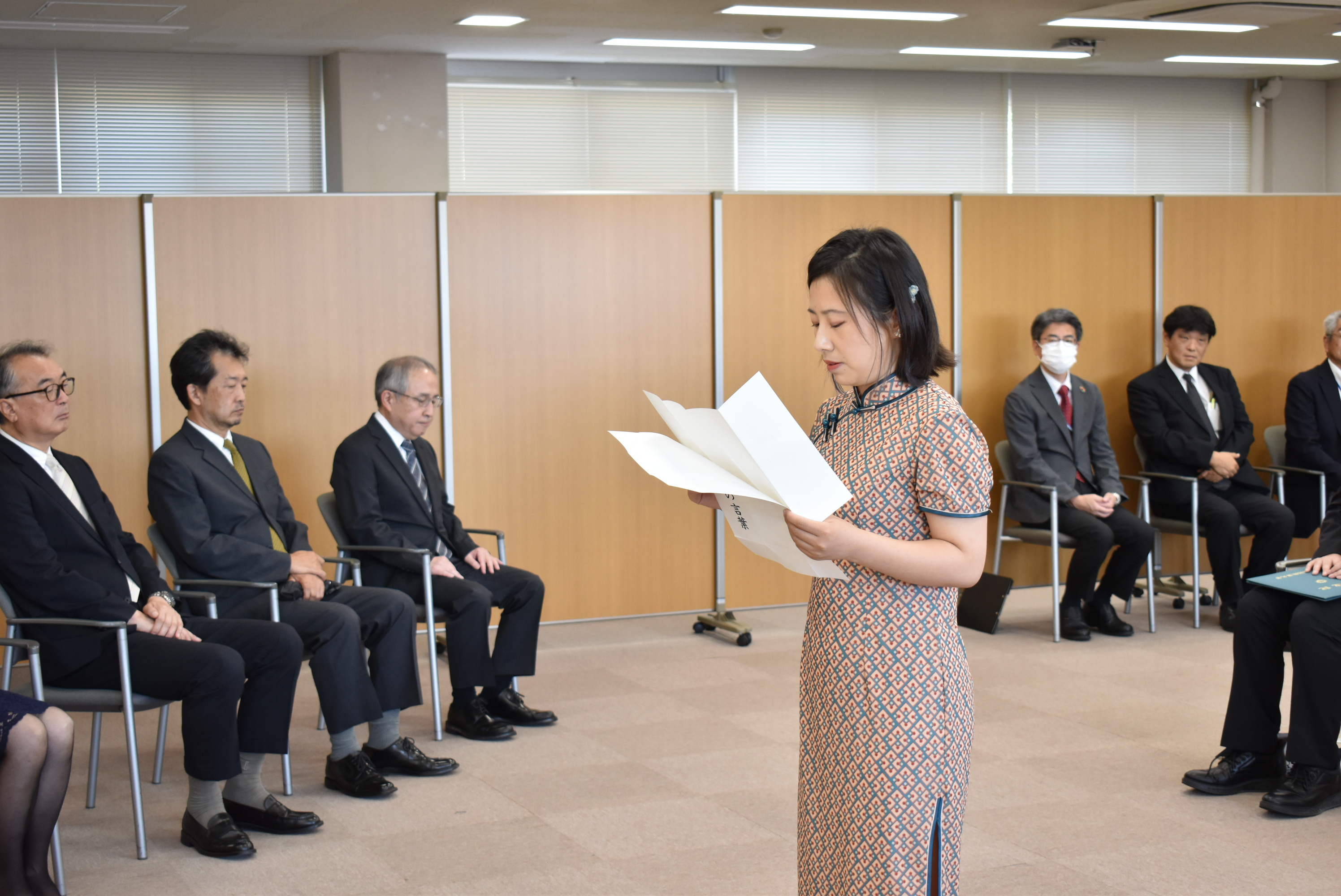 卒業生・修了生代表 楊欣欣さんの言葉（昼の部）