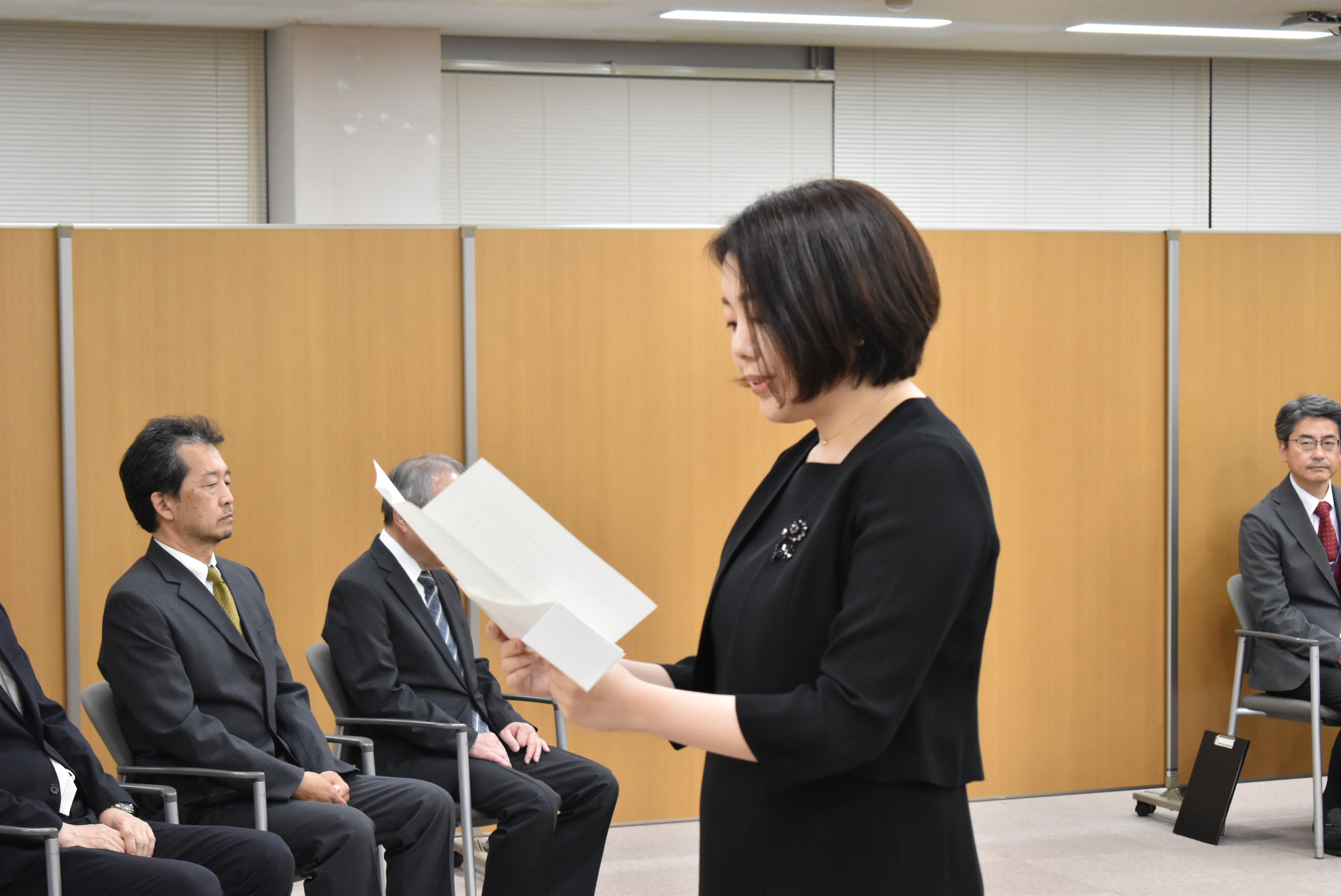 卒業生・修了生代表 水谷佳那子さんの言葉（夜の部）