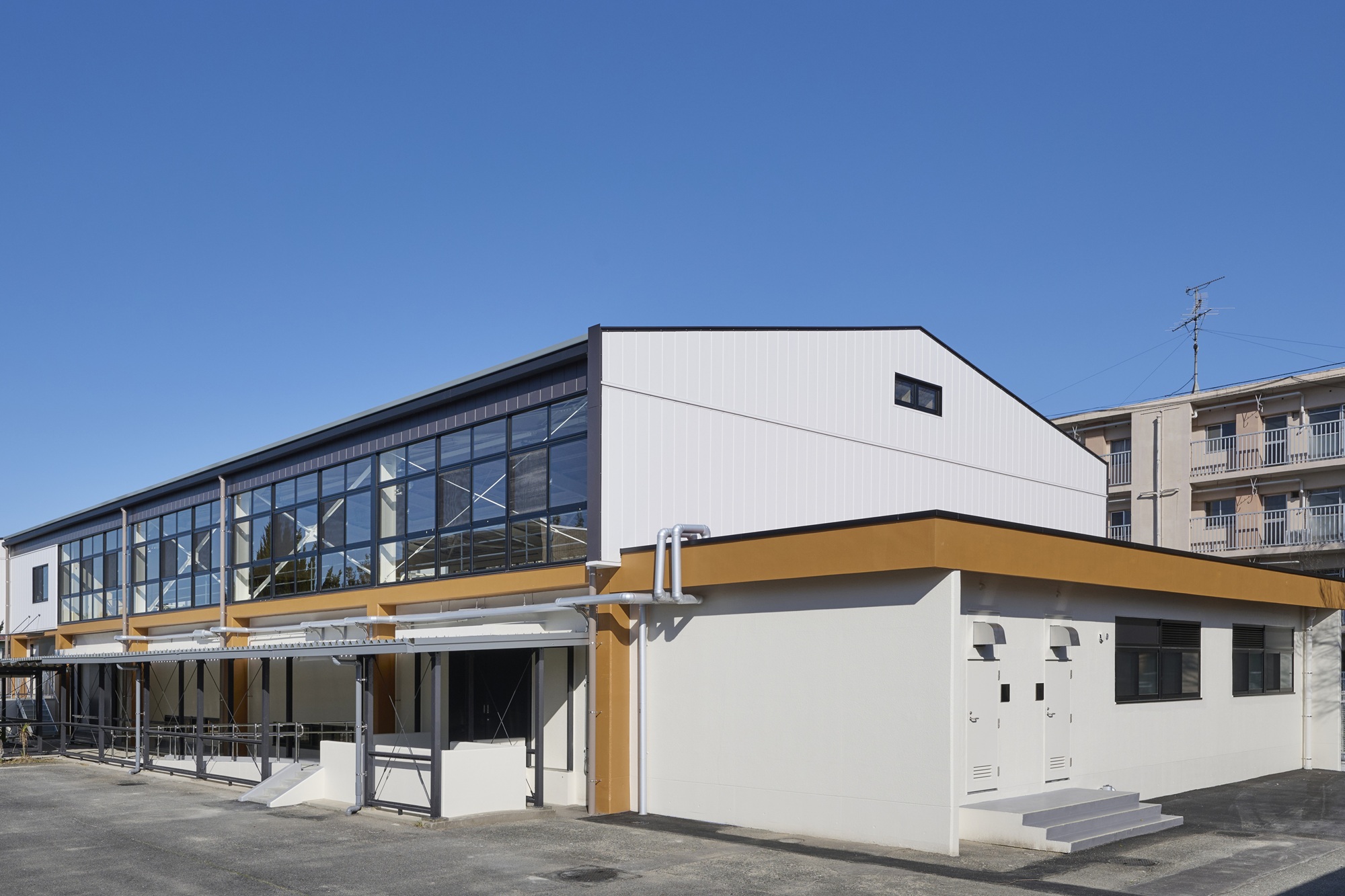 附属特別支援学校体育館、食堂棟